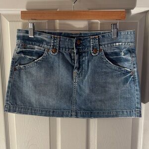 Lucky Brand Light Blue Denim Mini Skirt